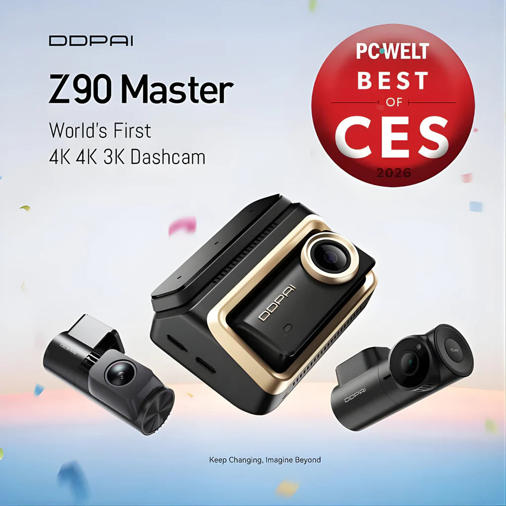 DDPAI Z90 Master 3CH - Sécurité Totale en Triple Caméra