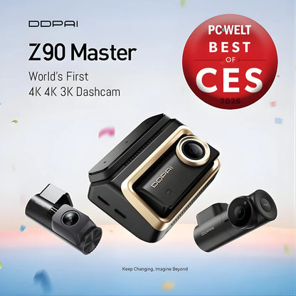 DDPAI Z90 Master 3CH - Sécurité Totale en Triple Caméra