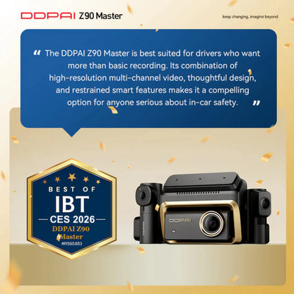 DDPAI Z90 Master 3CH - Sécurité Totale en Triple Caméra