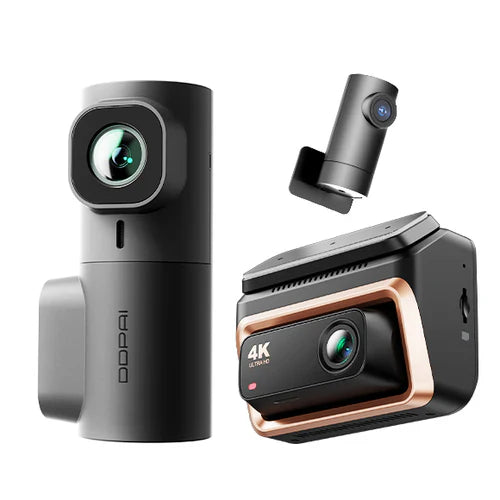 DDPAI Z60 Pro 3CH - Caméra de voiture 4K Avant/ 2K Intérieur/ 1080p Arrière